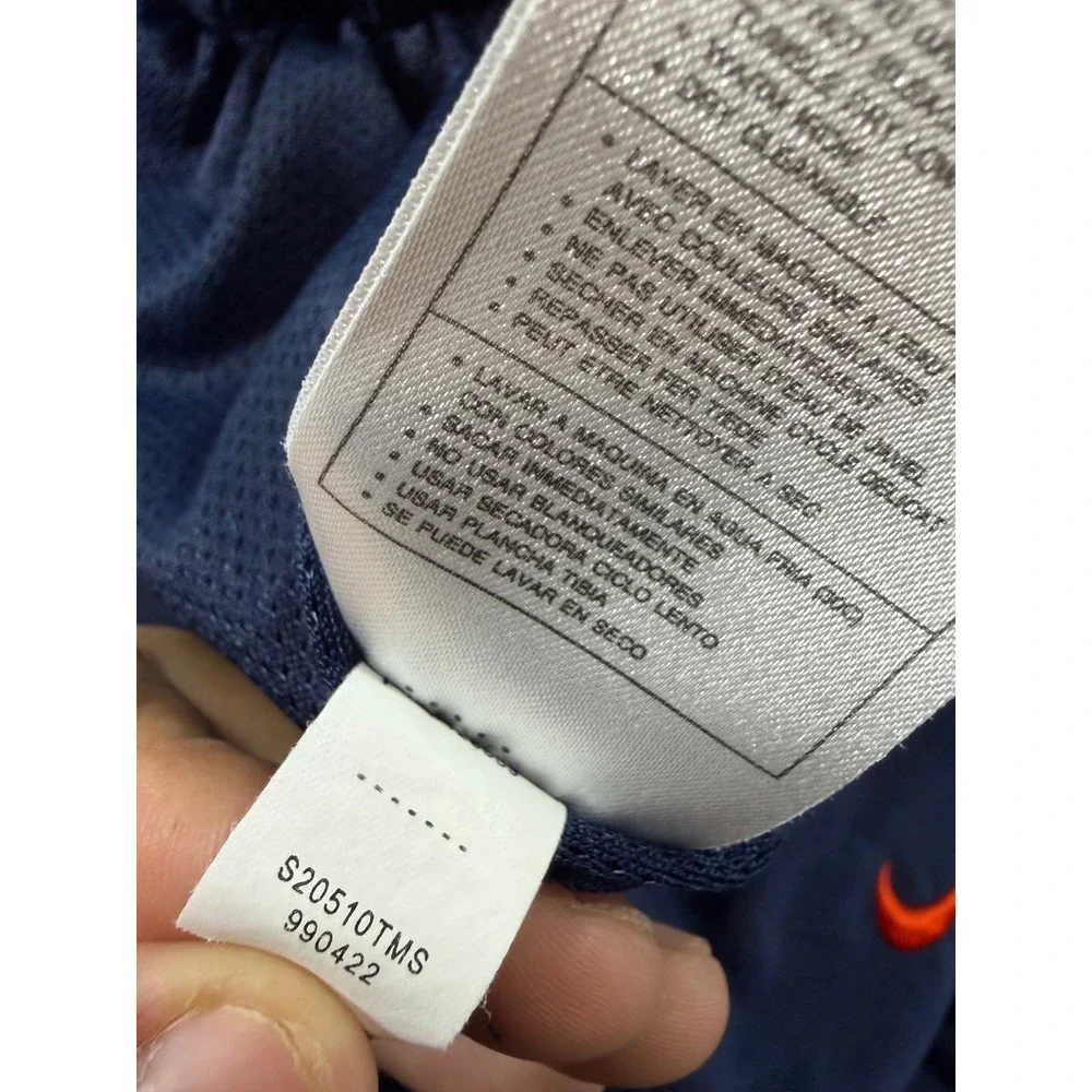 Nike Vintage Track Pants Mens L Navy Blue Excellent Embroidered Swoosh S20510TMS